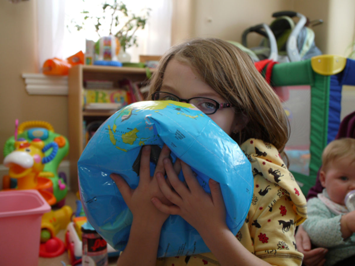 Alexa with globe