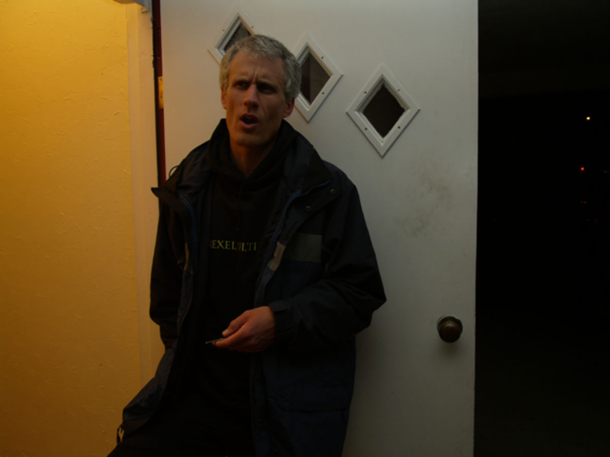 Jon at the door