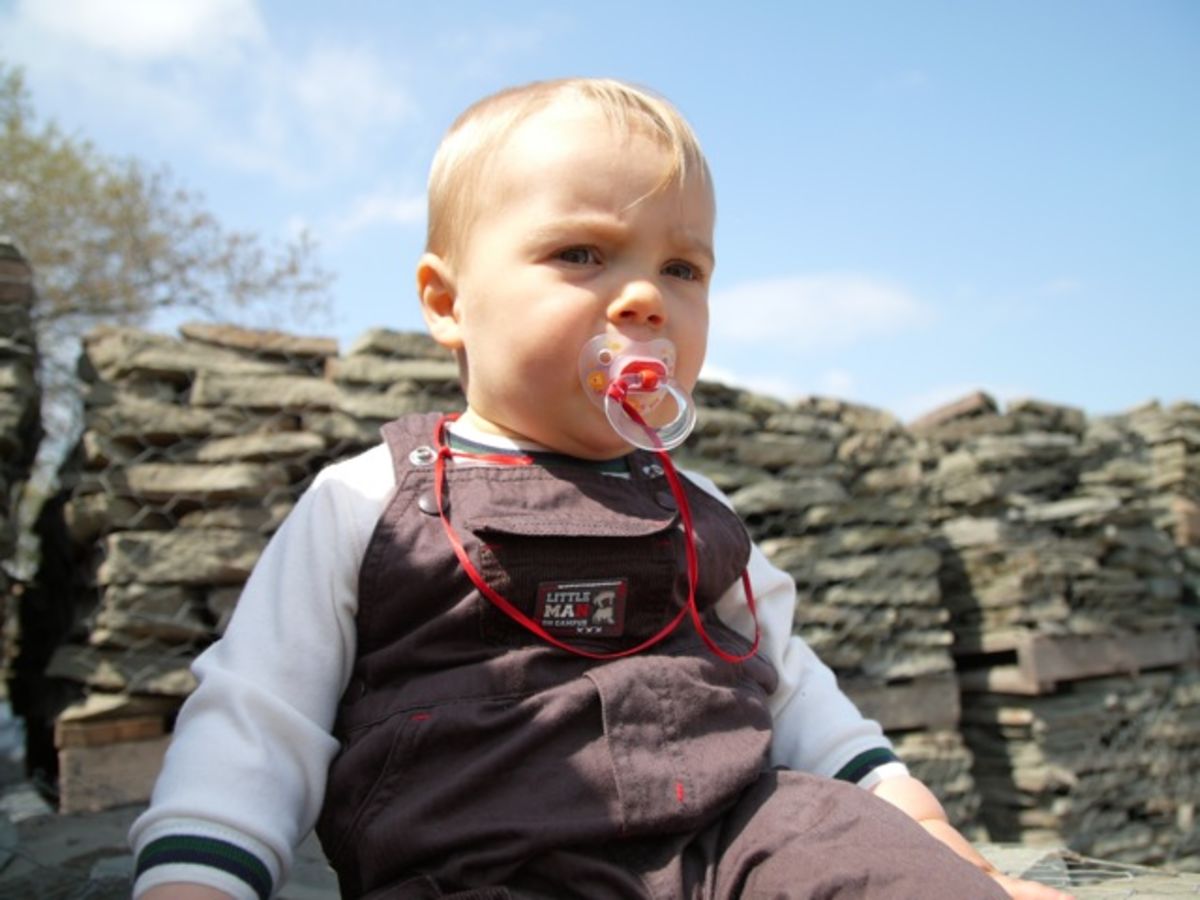 Henry at the rock place