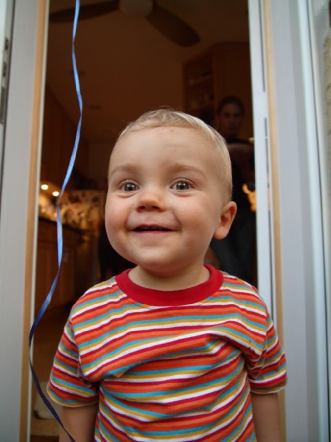 Henry at the door