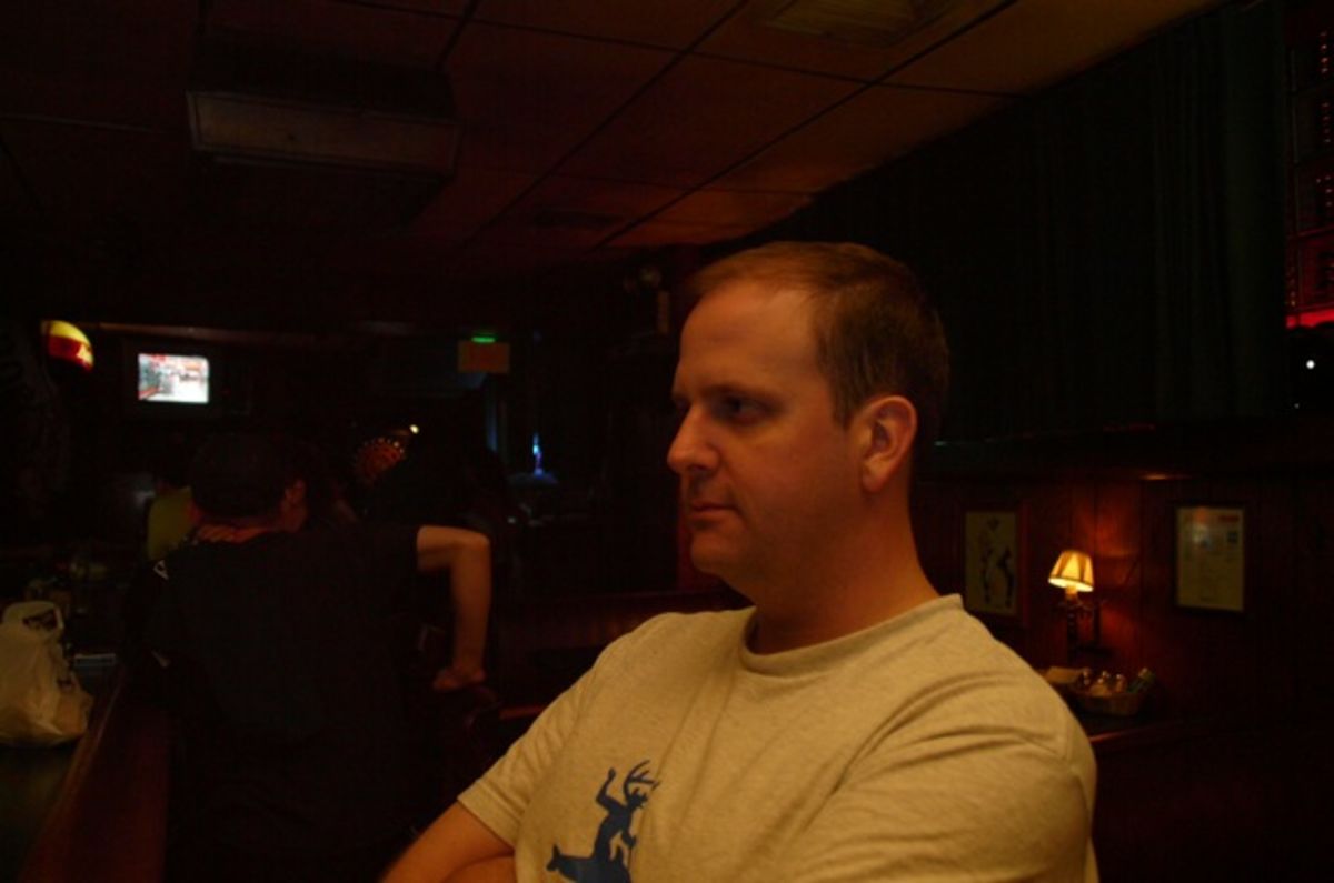 Andy on the bar