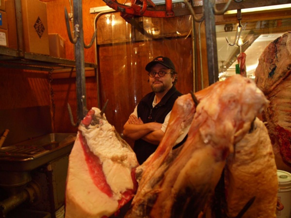 Ladd in the meat locker