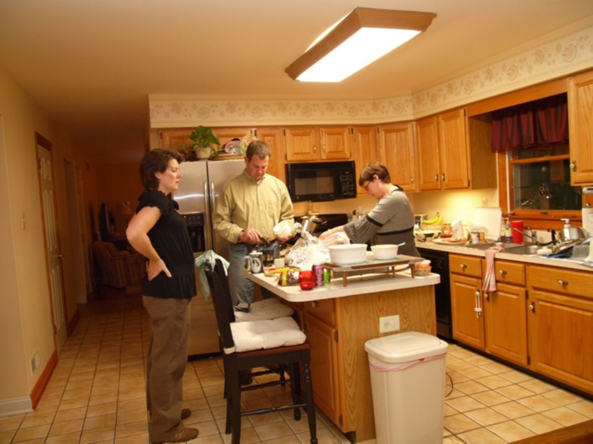 Thanksgiving kitchen