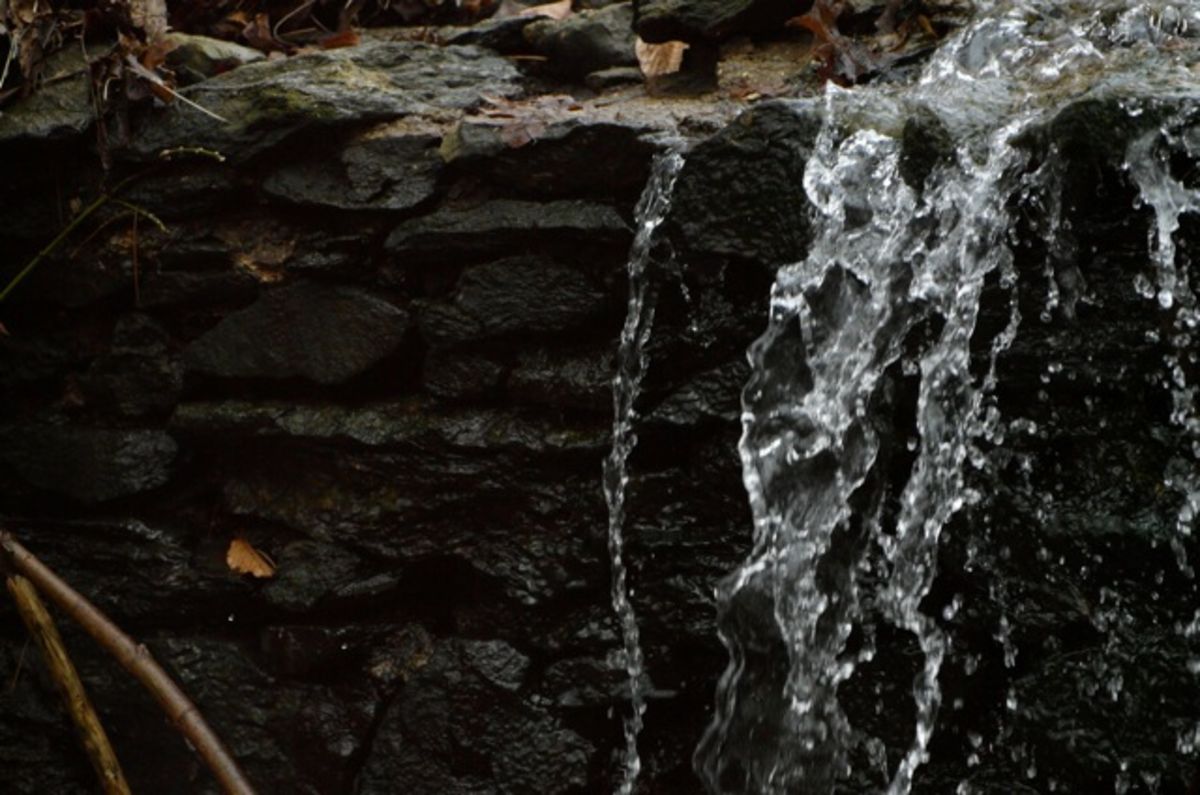 stone waterfall