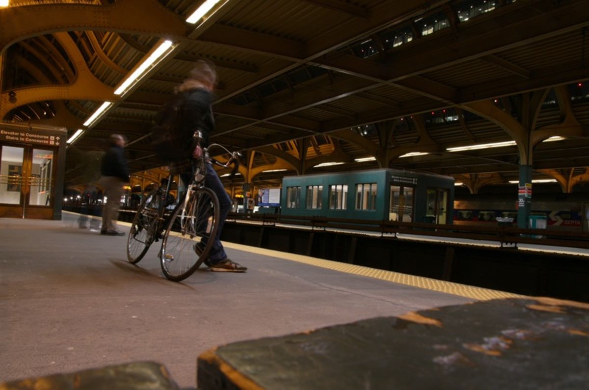 waiting for train