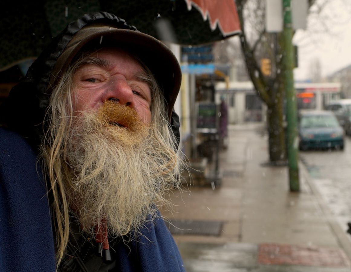 man on street