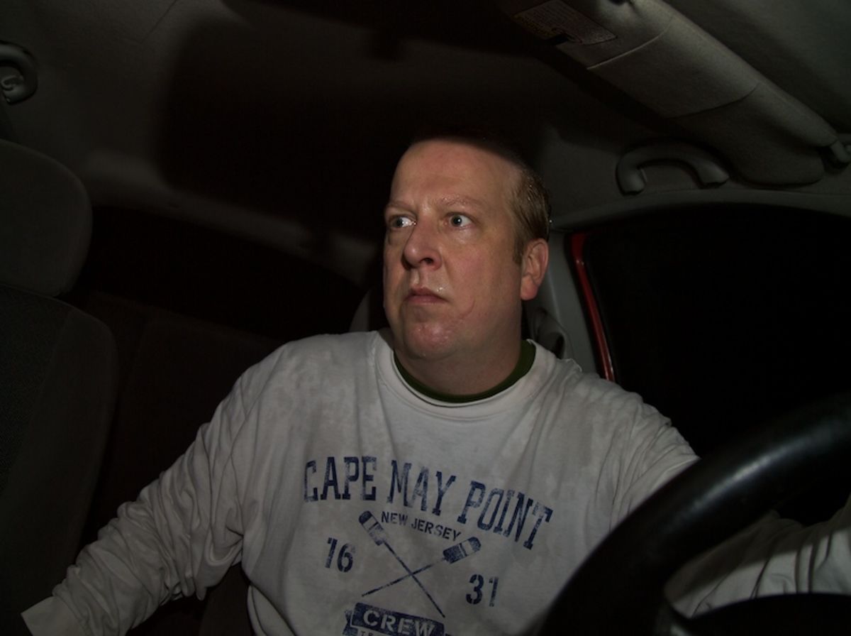 Luke in the car