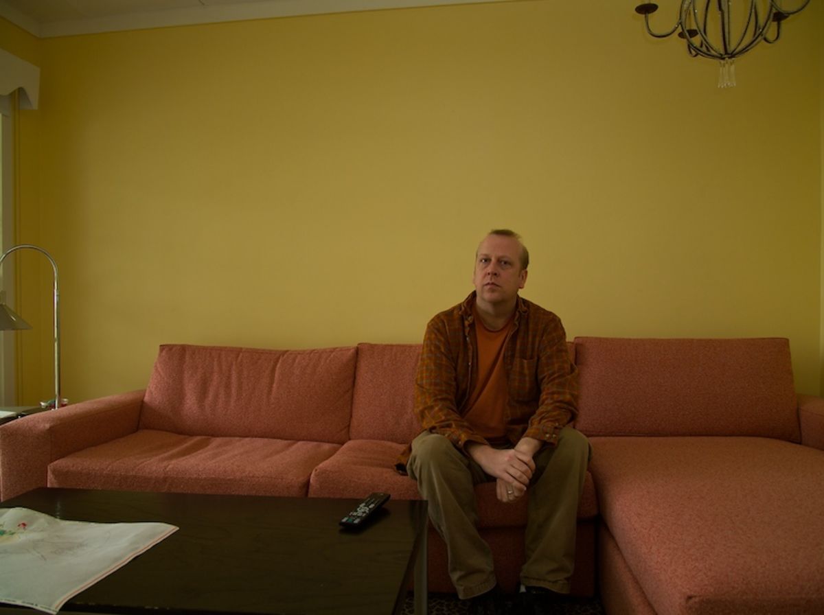 self-portrait in hotel