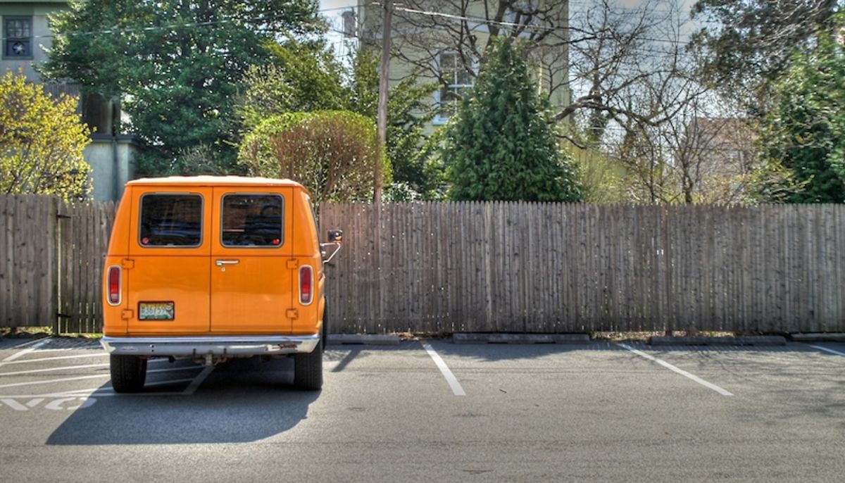 yellow van