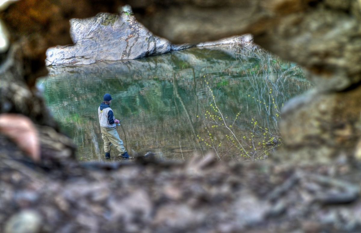 fishing in the Wissahickon