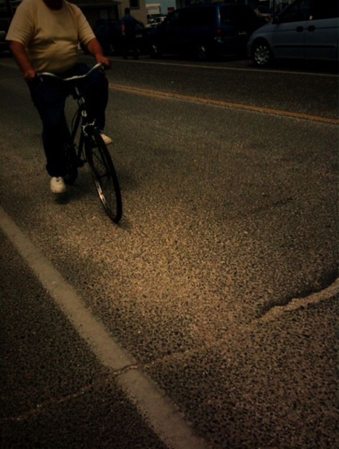 man on bike